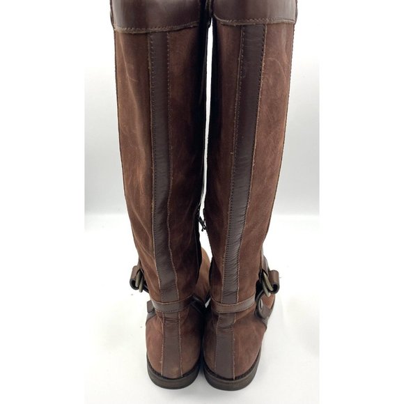 Cole Haan Women’s Leather Knee High Boots Brown‎ Distressed Size 8.5 B - Picture 4 of 16